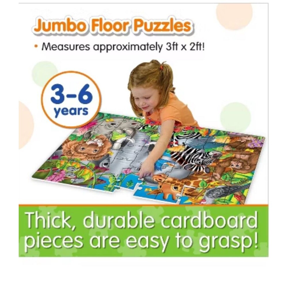 The Learning Journey International Jumbo Floor Puzzle - Animals of the World - Picture 3 of 3
